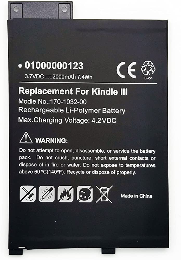 Akku für 170-1032-00 For Amazon Kindle 3 Keyboard D00901 Graphite 170-1032-01(Ersatz)