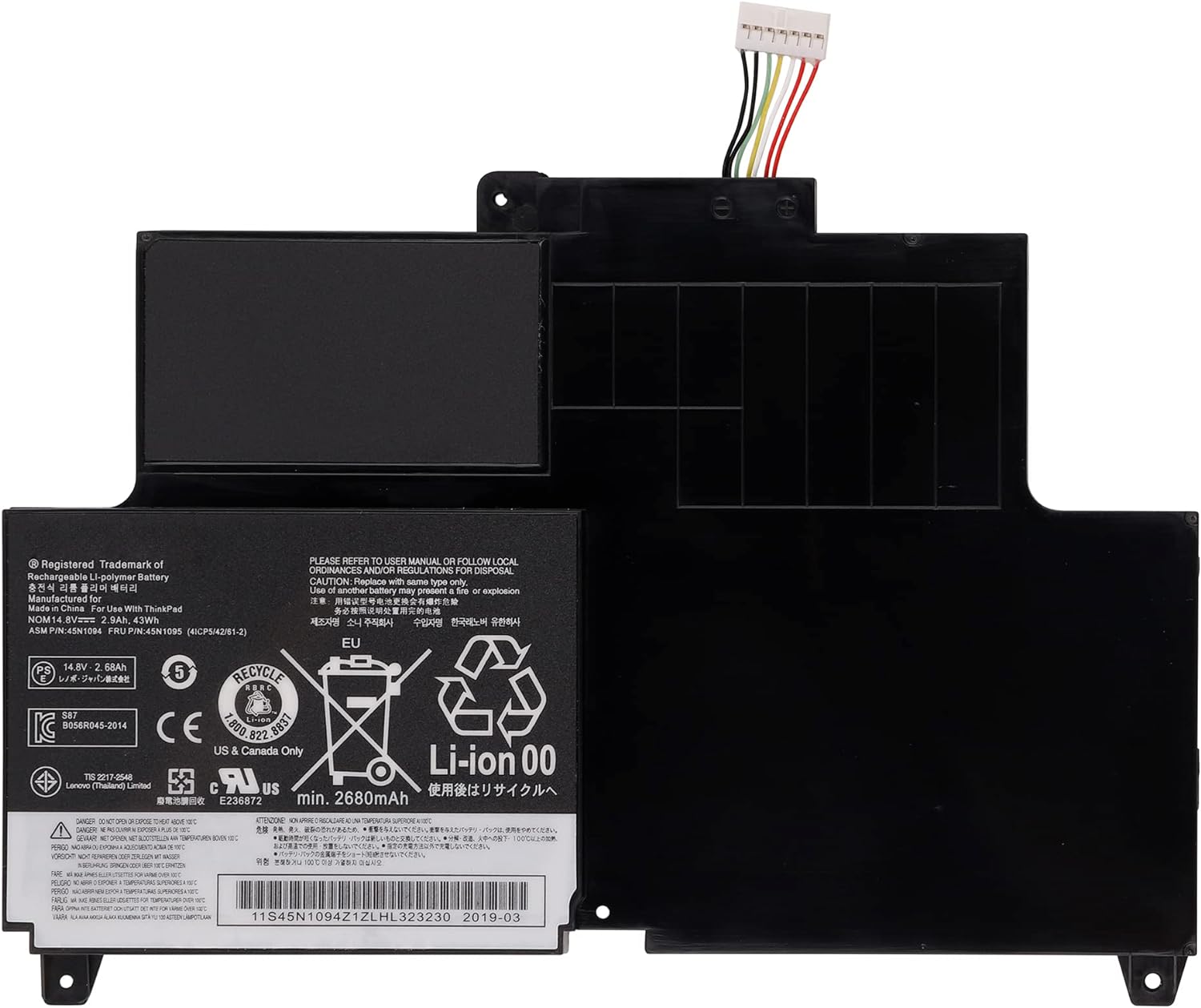 Akku für Lenovo 45N1092, 45N1093, 45N1094, 45N1095(Ersatz)