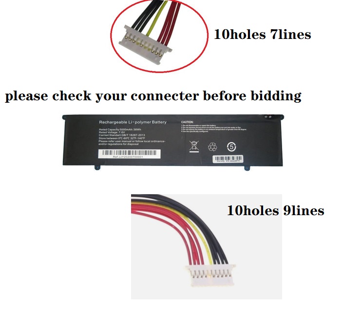 Akku für 6970290P Microtech CoreBook R5 CB15SH3A 5000mAh 10PIN 7lines(Ersatz)