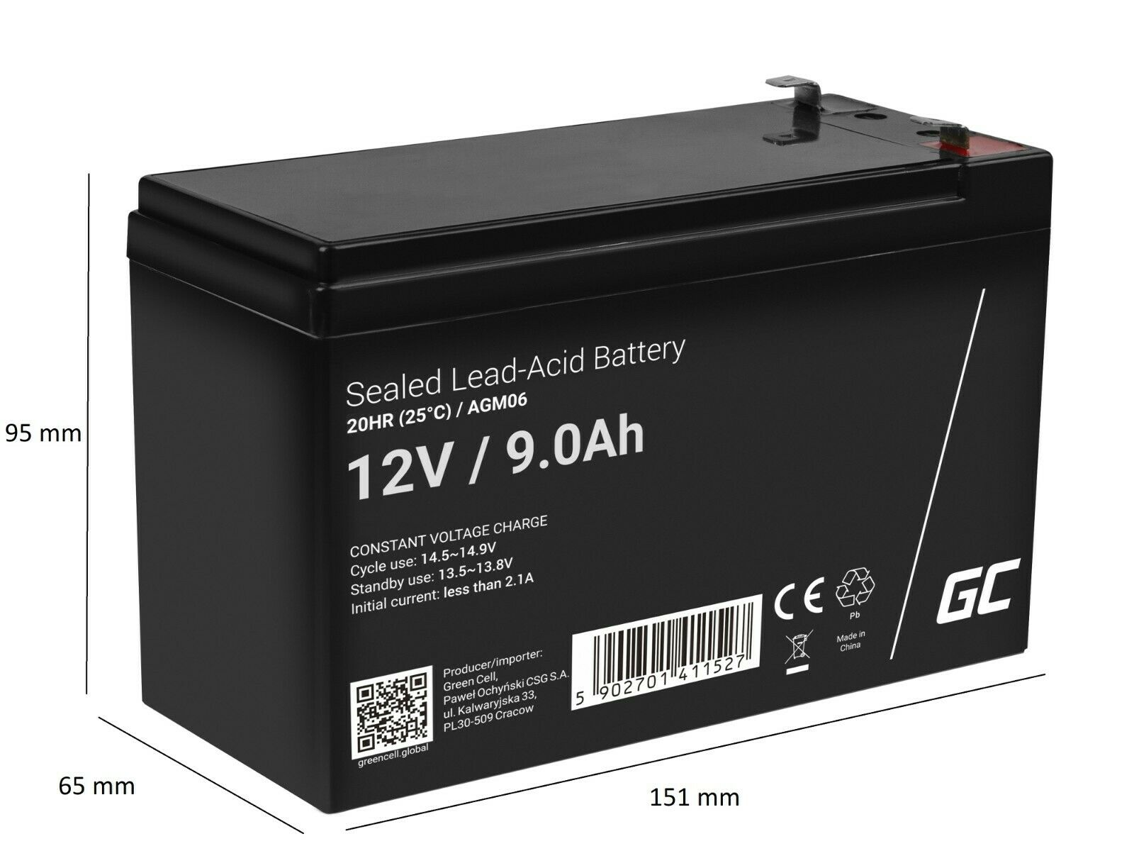 Blei Akku AGM GEL 12V /1.2Ah, 2,3Ah, 3,3Ah, 4.5Ah, 7Ah, 9Ah,20Ah,26Ah,40Ah,75Ah,100Ah for UPS ,USV