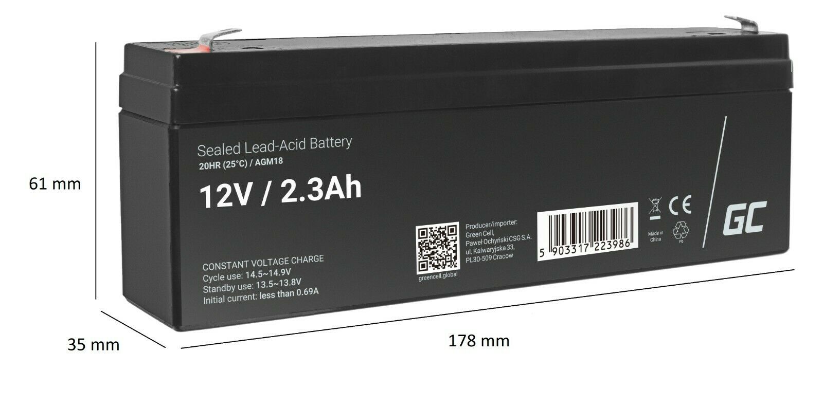 Blei Akku AGM GEL 12V /1.2Ah, 2,3Ah, 3,3Ah, 4.5Ah, 7Ah, 9Ah,20Ah,26Ah,40Ah,75Ah,100Ah for UPS ,USV