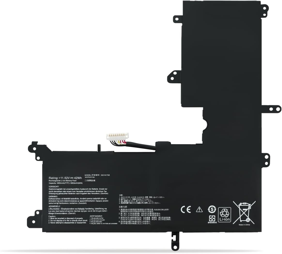 Akku für B31N1705 ASUS VivoBook Flip Q405UA Q405UA-BI5T5 Q405UA-BI5T7 ZenBook Flip 14 UX460UA 3ICP5/57/80 (Ersatz)