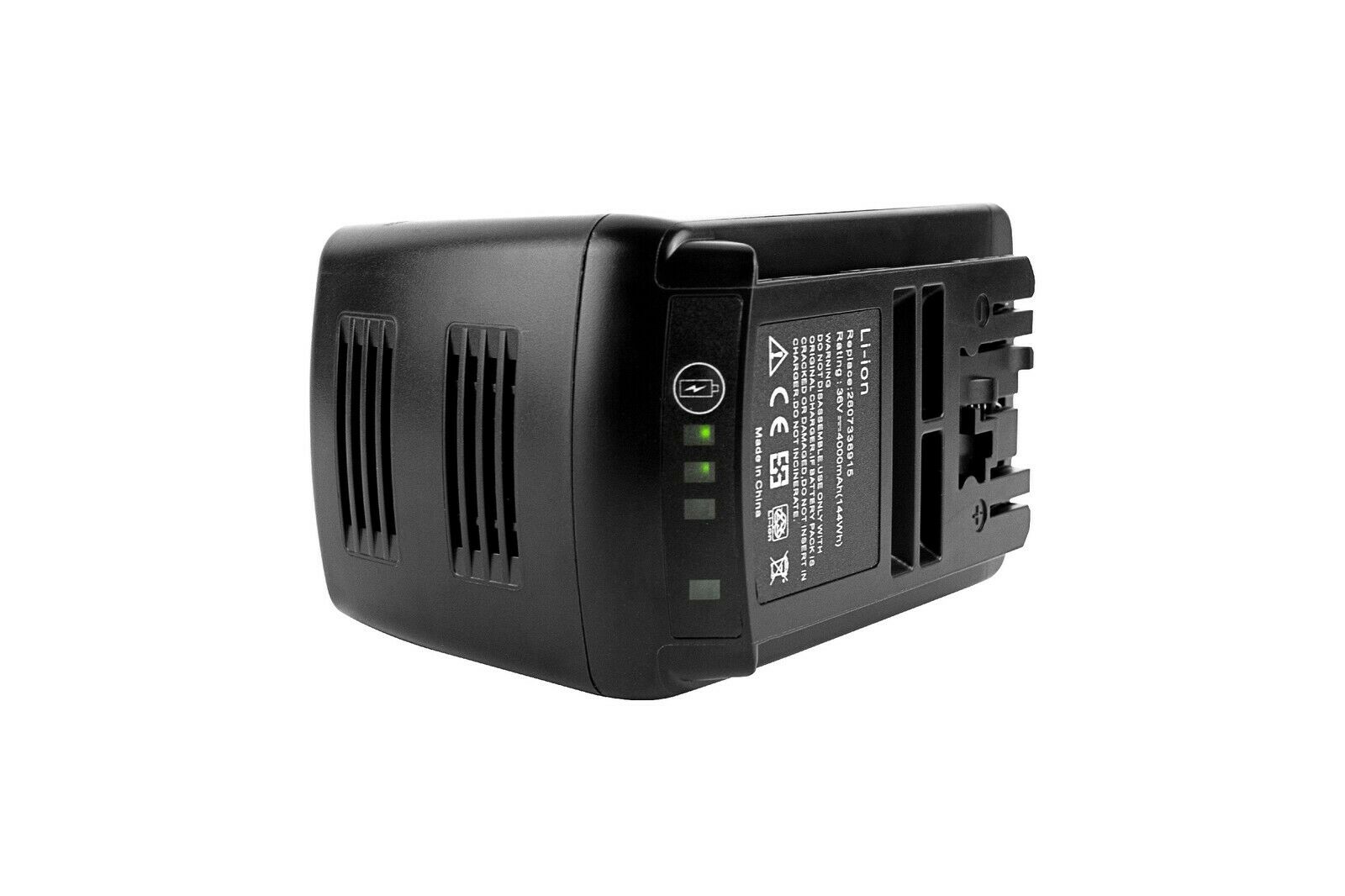 Akku für Bosch 2607336001 2607336002 2607336003 4000mAh 36V Li-Ion(Ersatz)