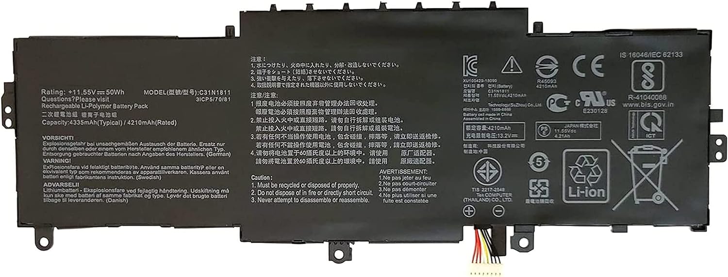 Akku für C31N1811 ASUS ZenBook 14 UX433 UX433F UX433FA UX433FN BX433FN RX433FN U4300F(Ersatz)