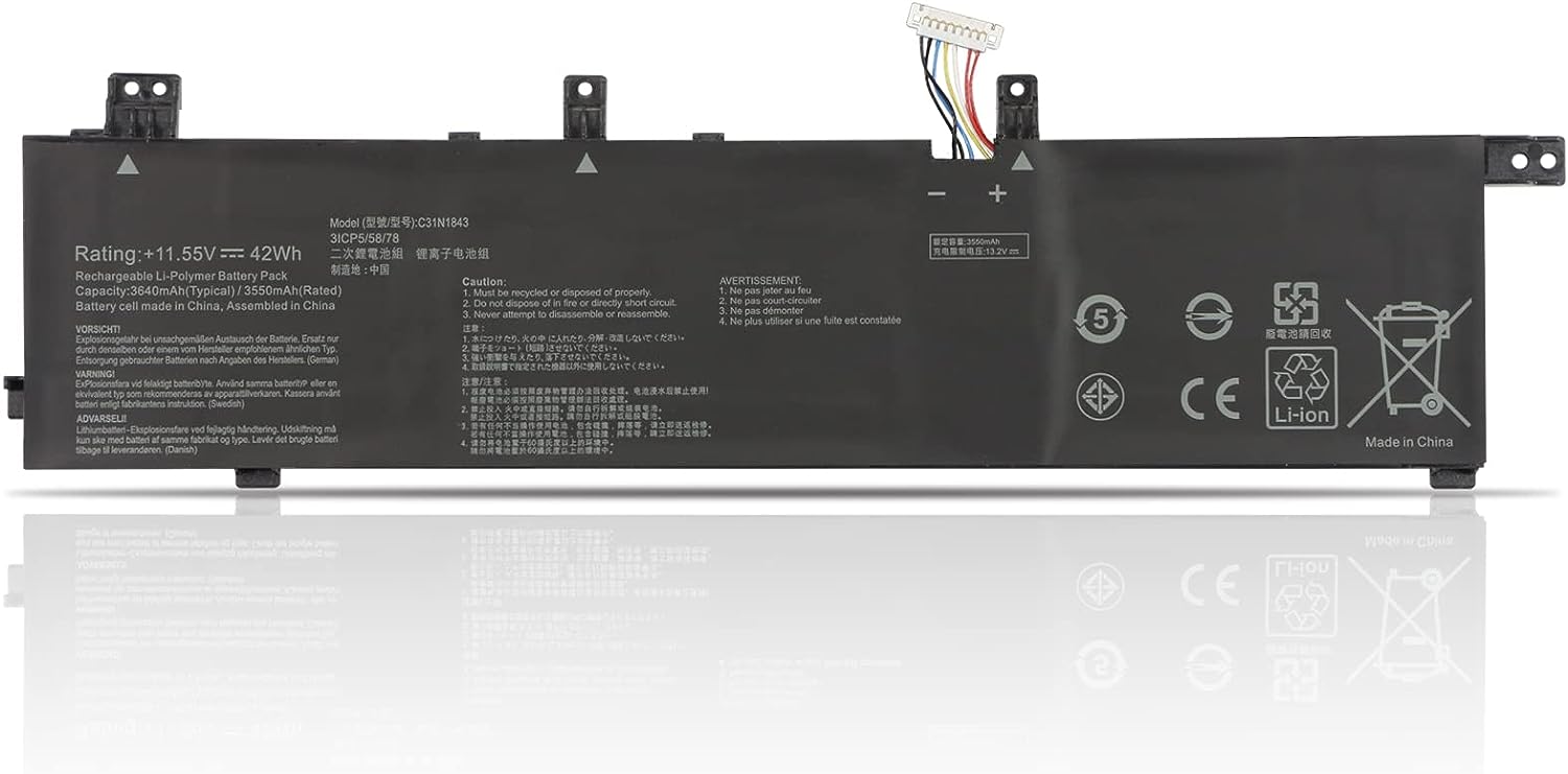 Batterie pour C31N1843 Asus VivoBook S14 S15 X432FL X432FLC X532FA X532FL (compatible)