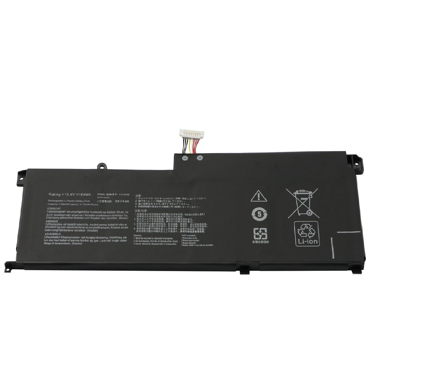 Akku für C41N2002 Asus ZenBook Pro 15 UX535L UX535LH UX535LI 15,4V(Ersatz)