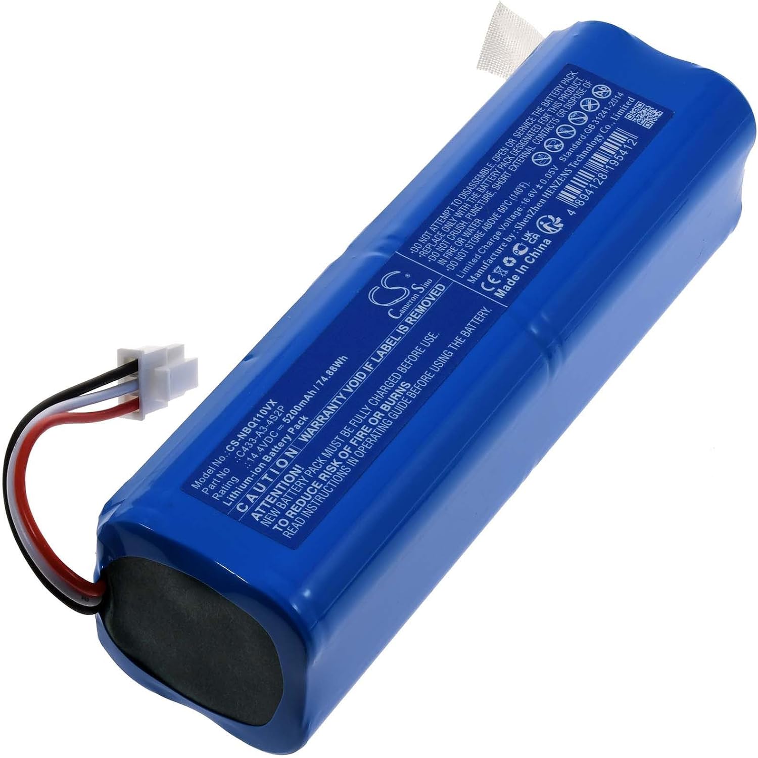 Akku für ECOVACS Deebot Ozmo 900,901,902,600,610,M88 Deebot DE5G,DE33,DE35(Ersatz)