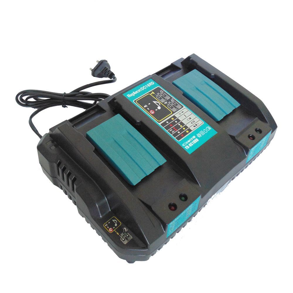 DC18RD Doppel Ladegerät+2x BL 1840 Akku 4,0 Ah 18 V (Ersatz)