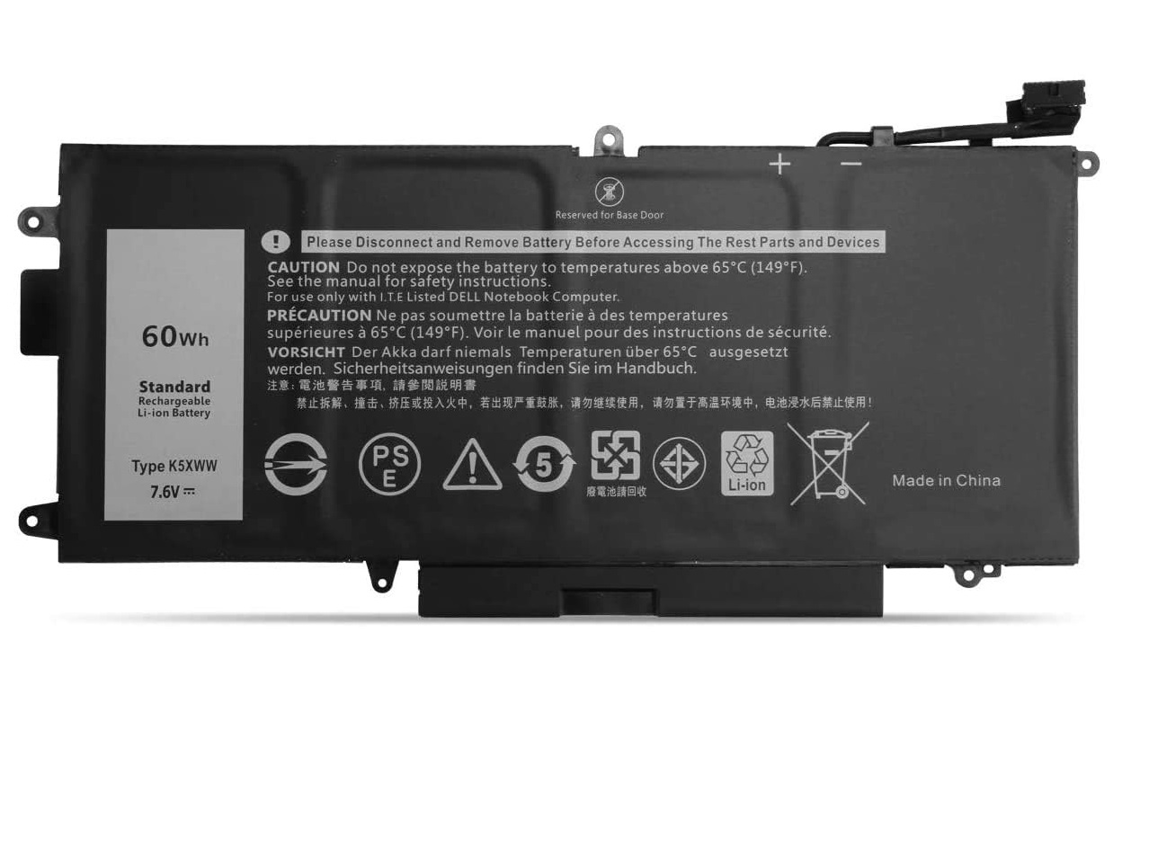 Akku für 7.6V 60Wh K5XWW Dell Latitude 5289 7389 7390 E5289 P29S001 P29S002 2-in-1 (compatible)