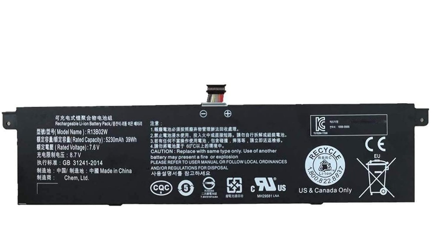 Akku für R13B01W R13B02W 7.6V 39Wh Xiaomi Mi Air 13.3 Inch Series TM1613 TM1604 161301(Ersatz)