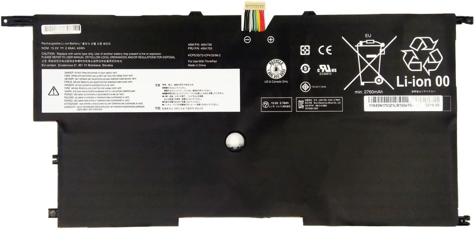 Akku für 15V 45Wh Lenovo Thinkpad X1 Carbon Gen 2 20A7 20A8 3444 3448 3460(Ersatz)